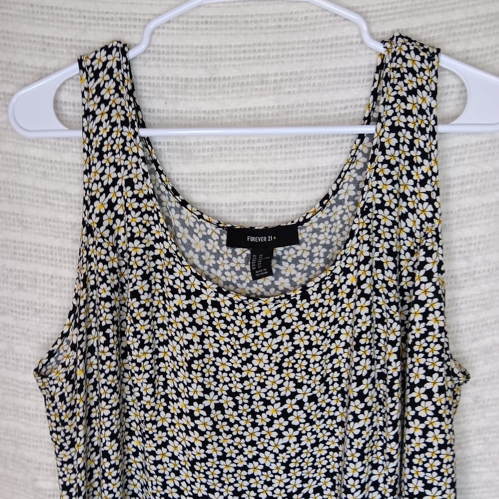 Forever 21+ Daisy Ditsy Floral Print Sleeveless Top Or Dress Size 2X